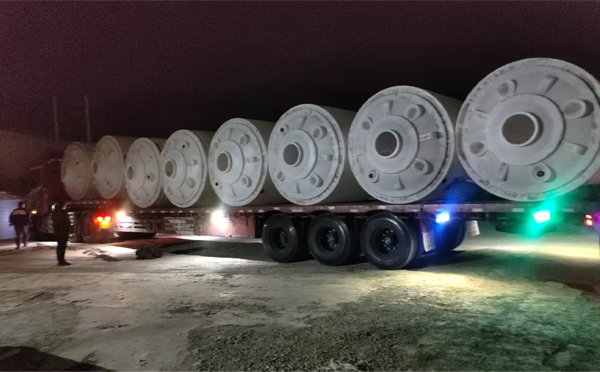 安宁锥底桶交付现场